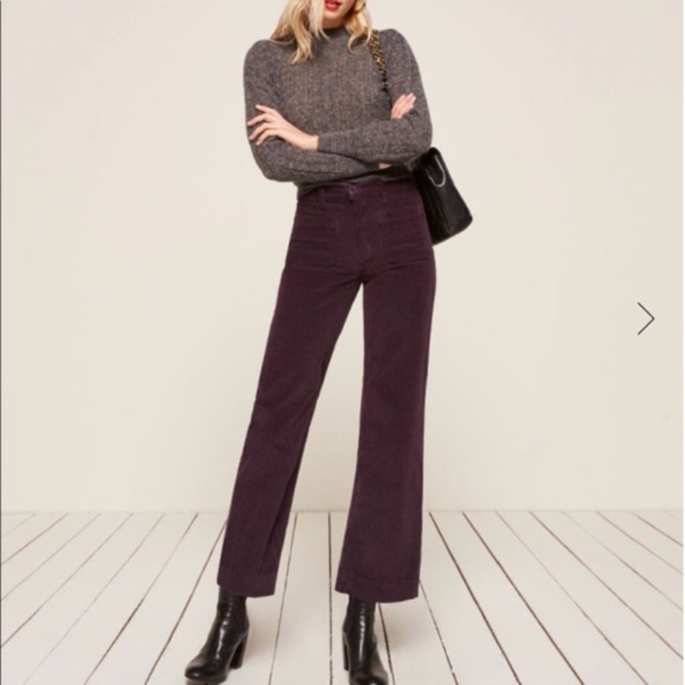 Reformation  High waisted, Wide-leg Corduroy Pants